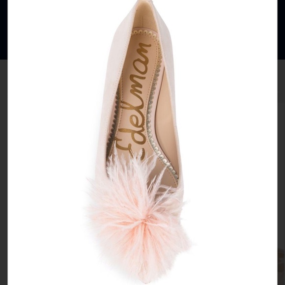 Sam Edelman Shoes - 💗Sam Edelman Pink Suede Feather Ballet Flat